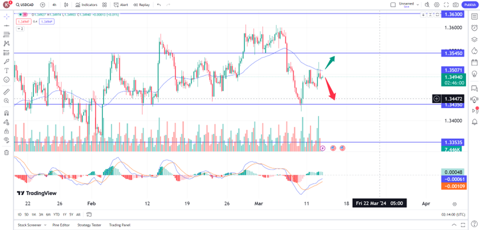 Loonie Weakens On U.S Data, Canada Economy Concern 13 March 2024